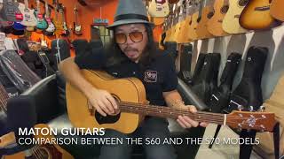 Video thumbnail for Maton Guitars . What is different between S60 and S70 by The Guitar Store Malaysia