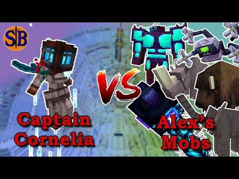 Reworked Captain Cornelia VS Alex's mobs | Minecraft Mob Battle