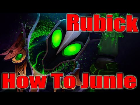 DoTa 2 How To Jungle Rubick Patch 7.31 Liner farm jungle
