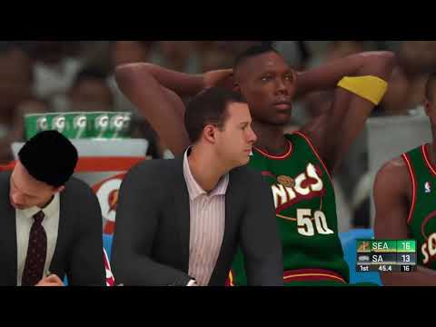 Seattle Supersonics (95/96) @ San Antonio Spurs (04/05) - NBA 2K20 Simulation