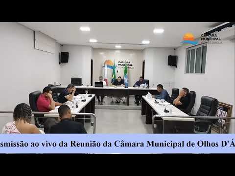 Transmissão ao vivo da Reunião da Camara de Olhos D'Água - MG