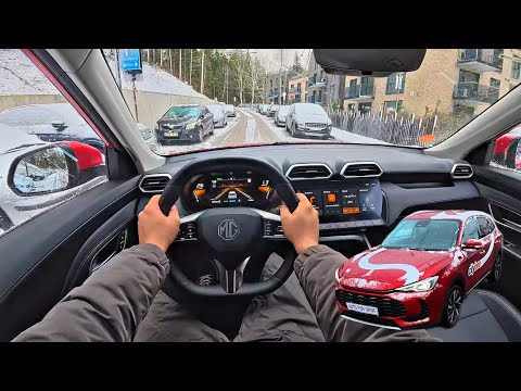 2025 MG ZS Hybrid+ [Luxury 1.5l 194hp] - POV Test Drive Winter Time | Consumption info