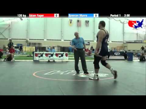 Adam Fager vs. Spencer Myers at 2013 ASICS University Nationals - FS