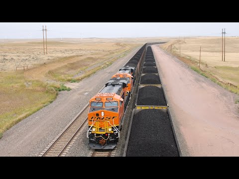 Nonstop Coal Trains of the Powder River Basin - BNSF Orin Subdivision 8/12/2024
