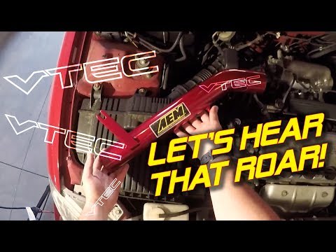 VTEC is About to Kick in Yo! | Civic AEM Intake