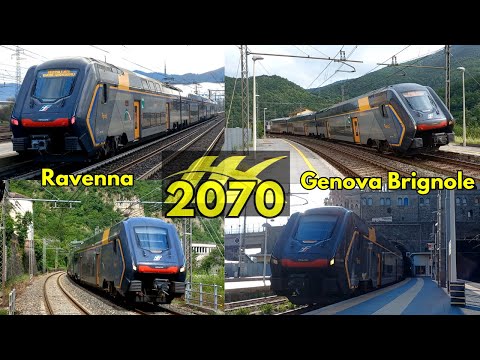 REGIONALE 2070 TRENITALIATPER [RAVENNA - GENOVA BRIGNOLE] - Tabellone + Annuncio