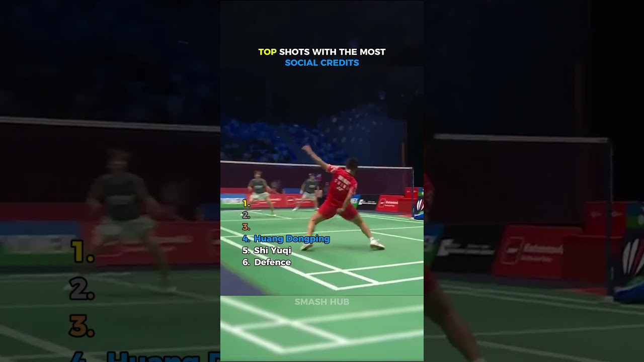 Shots With Most Social Credits in Badminton #shorts