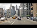 Chicago 4K Downtown Skyscrapers Driving Downtown