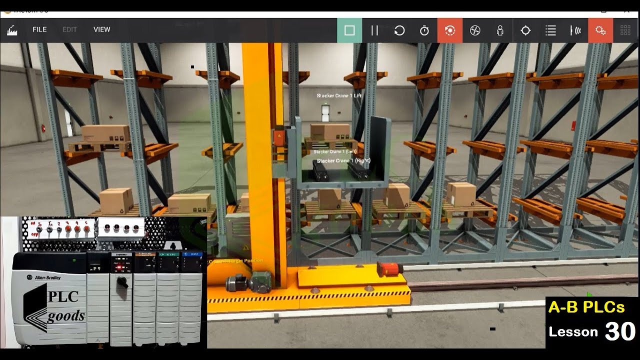 PLC SFC Tutorial | Sequential Function Chart & Automatic Warehousing | Lesson 30