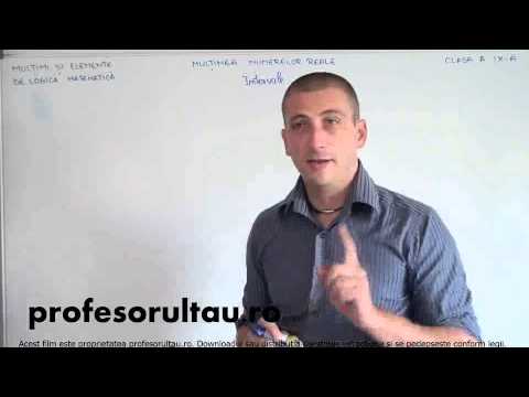 13   Multimi si elemente de logica matematica   multimea numerelor reale   intervale    partea 1