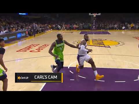 Lakers / Minnesota : Le dunk puissant de LeBron James sur Gorgui Sy Dieng