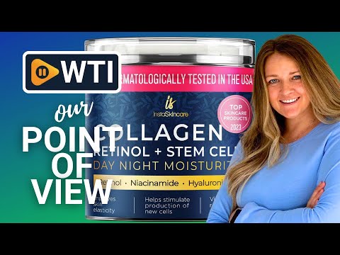 InstaSkincare Collagen Face Moisturizer with Airless Pump - Collagen Botanical Stem Cells Cream for Skin with Retinol - WTI product video review