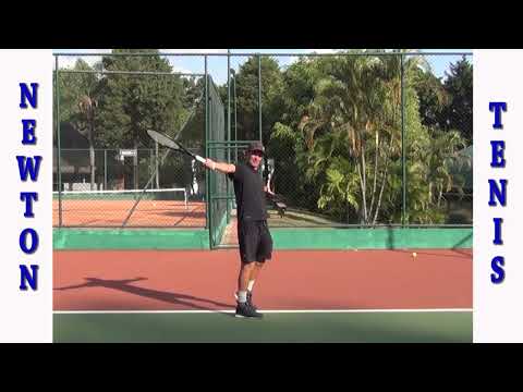 Aula by Newton Tênis - Bola alta no backhand