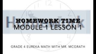 Eureka Math Homework Time Grade 4 Module 1 Lesson 1