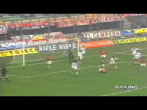 Serie A 1992-1993, day 15 Milan - Cagliari 1-0 (Papin)