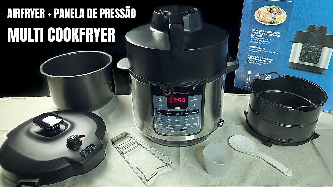 Multi CookFryer Midea, a Airfryer + Panela de Pressão Qua Faz Tudo e Mais Um Pouco na Cozinha.