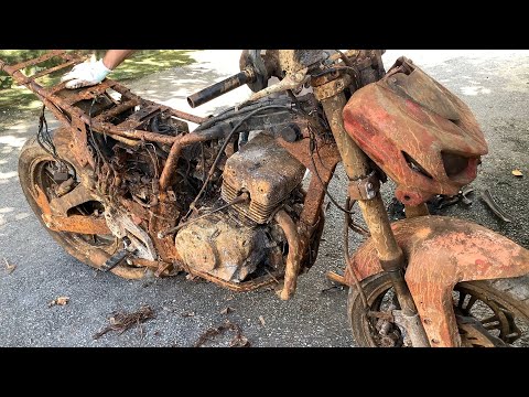 Full Restoration Old motorcycles upＫＡＷＡＳＡＫＩ| Restored Two-stroke Ｒｅｂｅｌ engine USA #rebel2r Full
