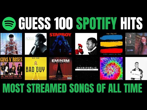 Guess 100 Most Streamed Songs on Spotify in 3 Seconds | Music Quiz