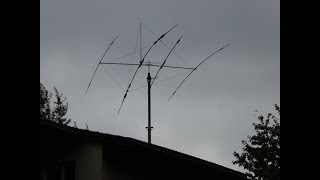 Amateurfunk - KW-Antennenprojekt mit MOSLEY MP-33NWARC und Pneumatikmast von HB9NBG+HB9FZC
