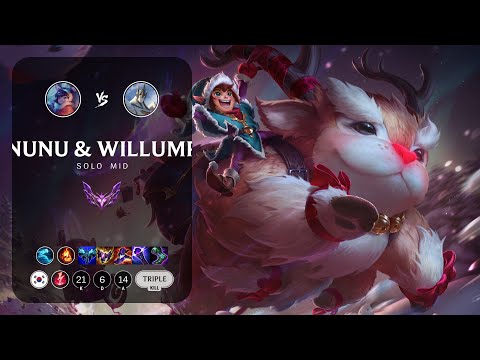 Nunu & Willump Mid vs Galio - KR Master Patch 13.13