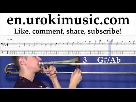 How to Play Trombone P!nk - What About Us Tabs Part#1 exercises, scales um-i352