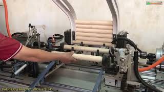 Khoan và cấy ốc 2 đầu, nạp phôi tự động Woodmaster, cấu sò, vít âm dương