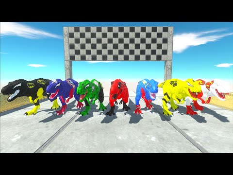 Speed Race Championship Jurassic World Evolution T-rex Superhero Vs King Kong Marvel Dc