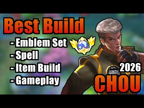 CHOU BEST BUILD 2026 | TOP 1 GLOBAL CHOU BUILD | CHOU MOBILE LEGENDS | MLBB
