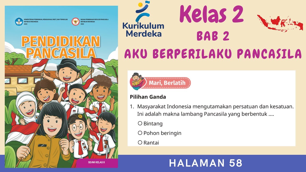 Kurikulum Merdeka Kelas 2 Pendidikan Pancasila | Bab 2 | Halaman 58