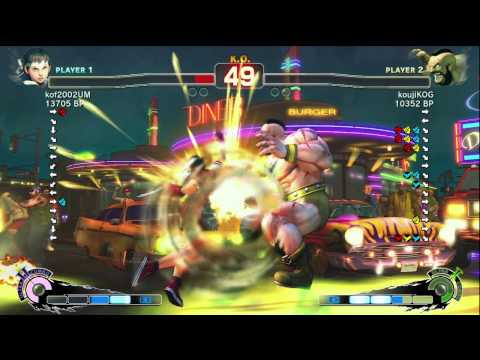 KOG [Zangief] vs Juso [Sakura] SSF4 Japanese Online Ranked Matches - TRUE-HD