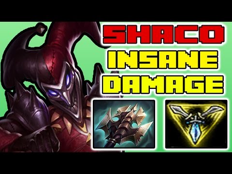 SHACO INSANE DAMAGE JUNGLE | CRAZY OP | LEAGUE OF LEGENDS 7.7 | PATCH 7.7