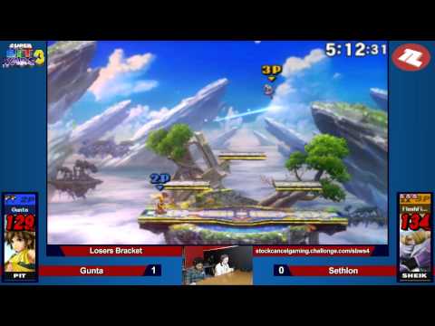 Super Bit Wars 3 Smash 3DS - Gunta (Pikachu,Pit) vs Sethlon (Sheik) - Losers Bracket