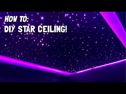How To Build DIY Star Ceiling! Magnetic 🧲  Panels  & Star Light For My Home Theater HOW TO GUIDE!
