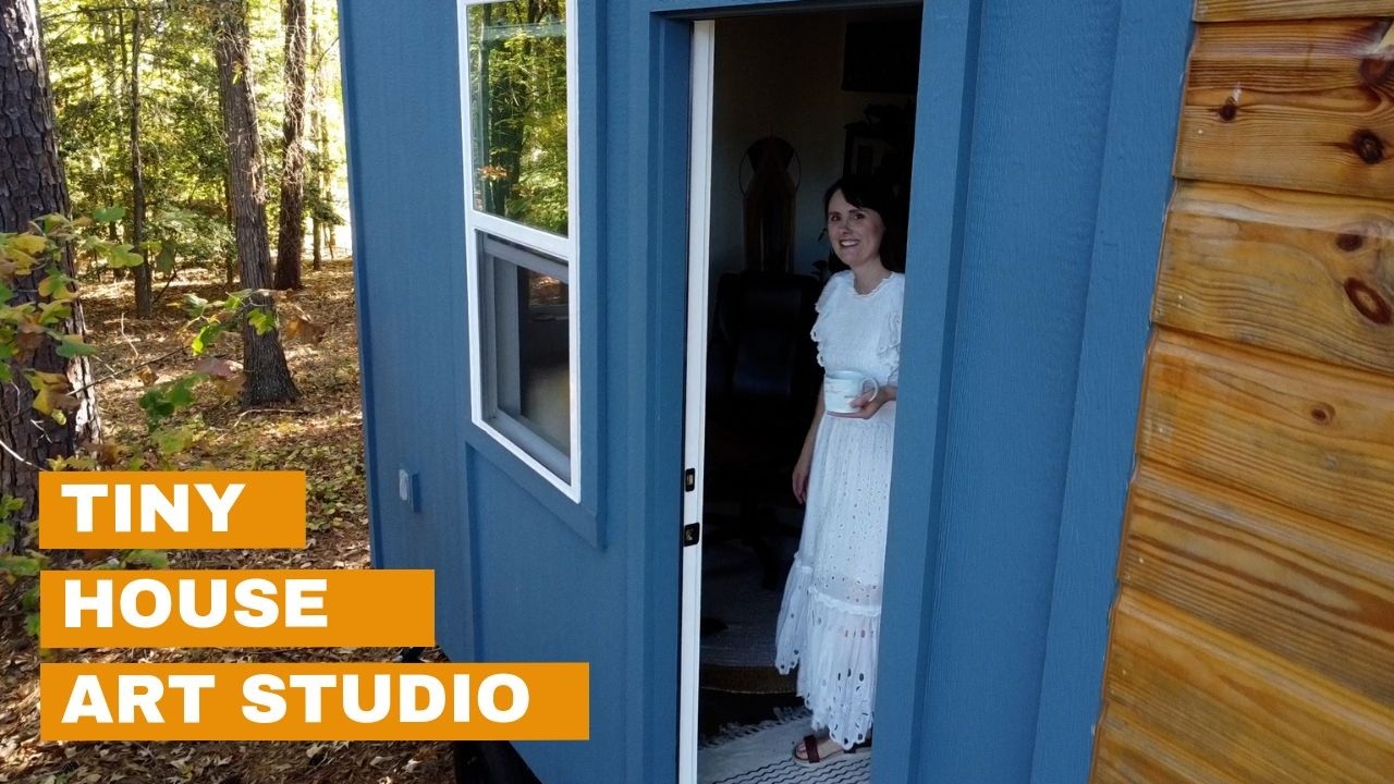 Inside My Tiny House Art Studio 🌿 FULL Tour + Creative Workspace Inspiration