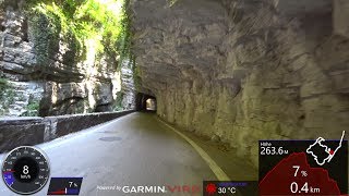 Download the video "30 Minute Cycling Workout Brasa Canyon Italy Ultra HD Video Garmin"