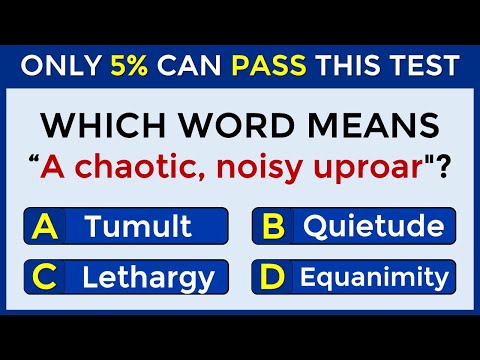Only 5% Can Pass This Test | Match The VOCABULARY Words #16