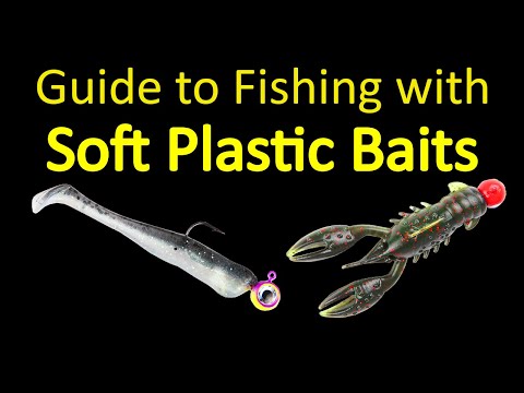 Fishing Lures for Beginners - Soft Plastic Swimbaits and Craw Baits (underwater footage)