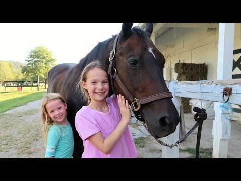 Addy's First Horseback Riding Lesson
