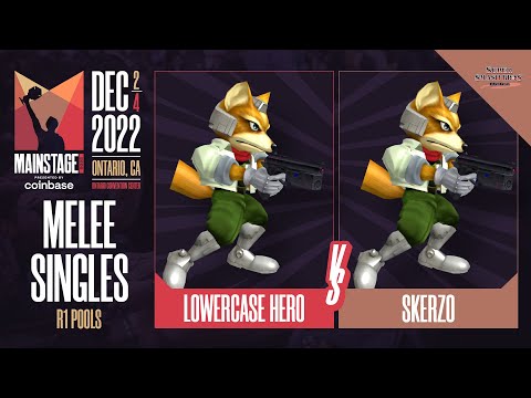 Lowercase hero (Fox) vs Skerzo (Fox) - Melee Singles Pools Losers Quarter-Final  - Mainstage 2022