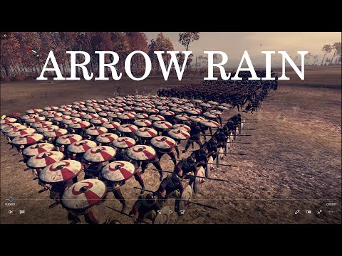 Arrow Rain Vs Roman Infantry Attila Total War