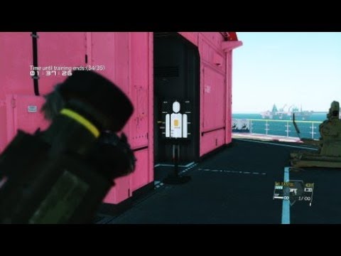 MGS5 Side Op 152: Target Practice (R&D Platform) \ Hardest Shooting Trial \ PS4 Pro Gameplay