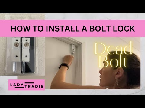 How to Install a Deadbolt | DIY lock installation | Patio Bolt