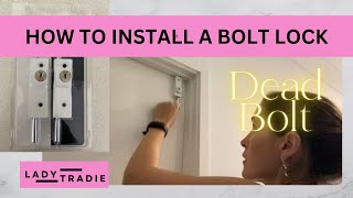 How to Install a Deadbolt | DIY lock installation | Patio Bolt