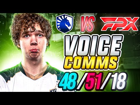 First Game in Playoffs (Team Liquid vs FPX) VOICE COMMS + POV