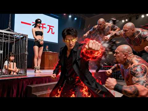 beautiful wife was auctioned off,daughter was locked in dog cage,guy send bullies fly with punch!