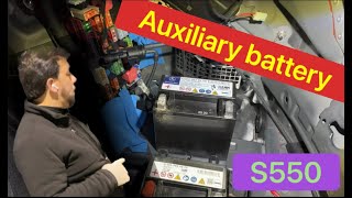 How to replace the auxiliary battery - W222 - Mercedes Benz S550 - W221 - tutorial | josecitomarin
