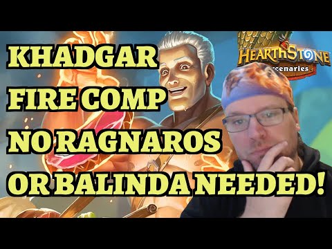 Khadgar Fire Party Comp - No Ragnaros - No Balinda - Heroic Drek'Thar - Hearthstone Mercenaries