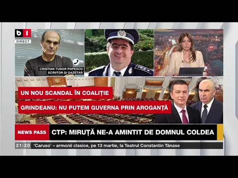 CTP: „Dl Miruță mi-a amintit de dl Coldea”. „D-nul Salvador e un sconcs, pute prin ecran”. B1TV