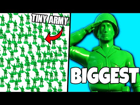 Building the Largest TINY ARMY of ARMY MEN Toy Soldiers!