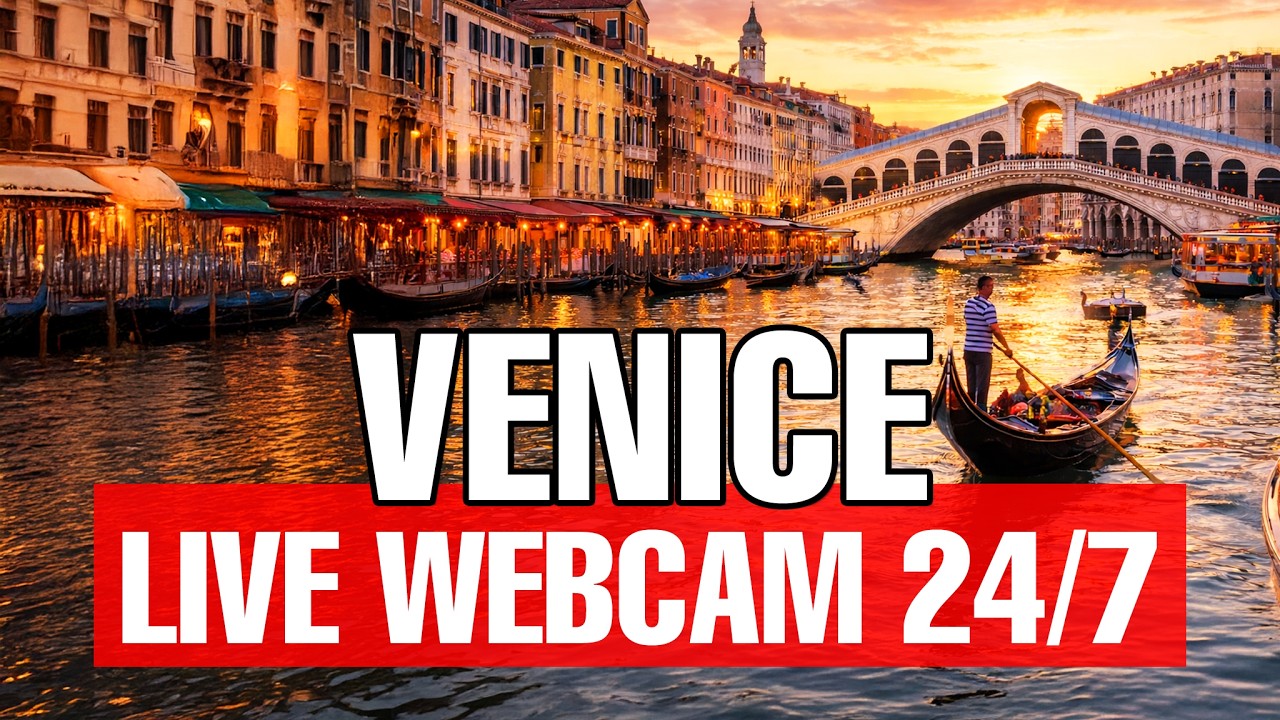 Live webcam view of Gran Canal junto al Rialto